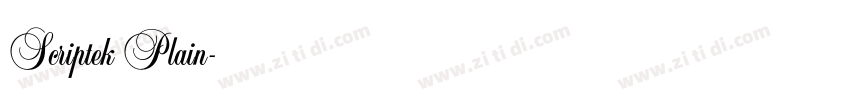 Scriptek Plain字体转换